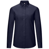 Hakro Damen 138 Bluse Oxford – tinte