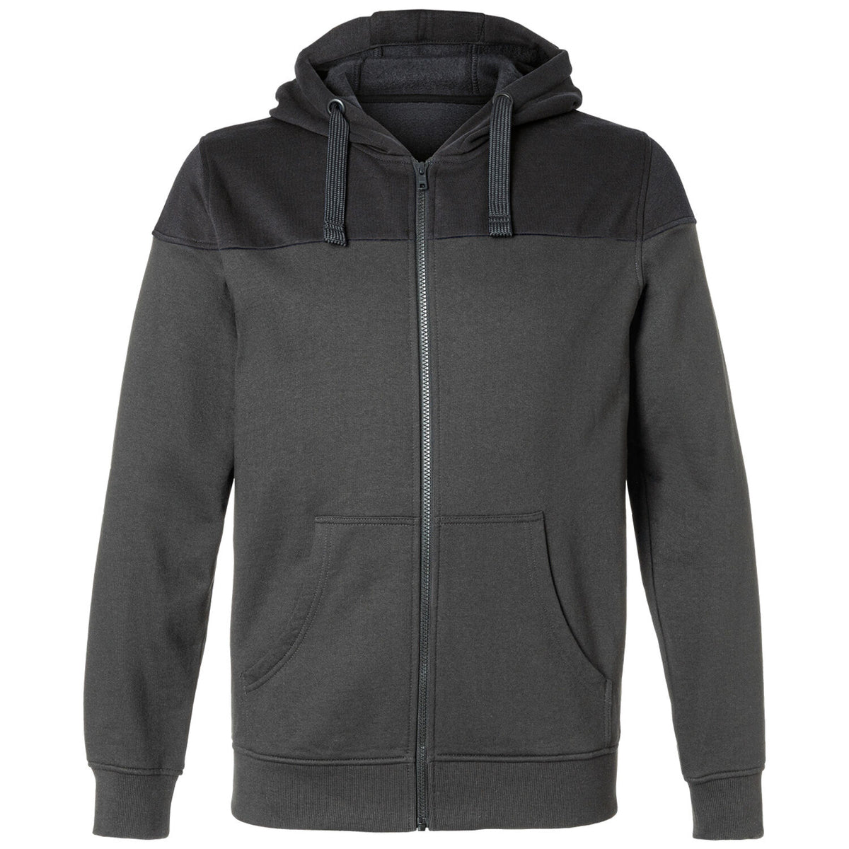 Kübler 5223 Sweatjacke – dunkelgrau/schwarz