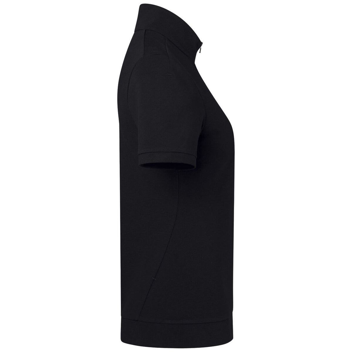 Hakro Damen 334 Zip-Shirt Mikralinar ECO – schwarz