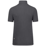 Hakro Damen 334 Zip-Shirt Mikralinar ECO – karbongrau