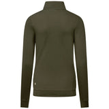 Hakro Damen 335 Langarm-Zip-Shirt Mikralinar – olive