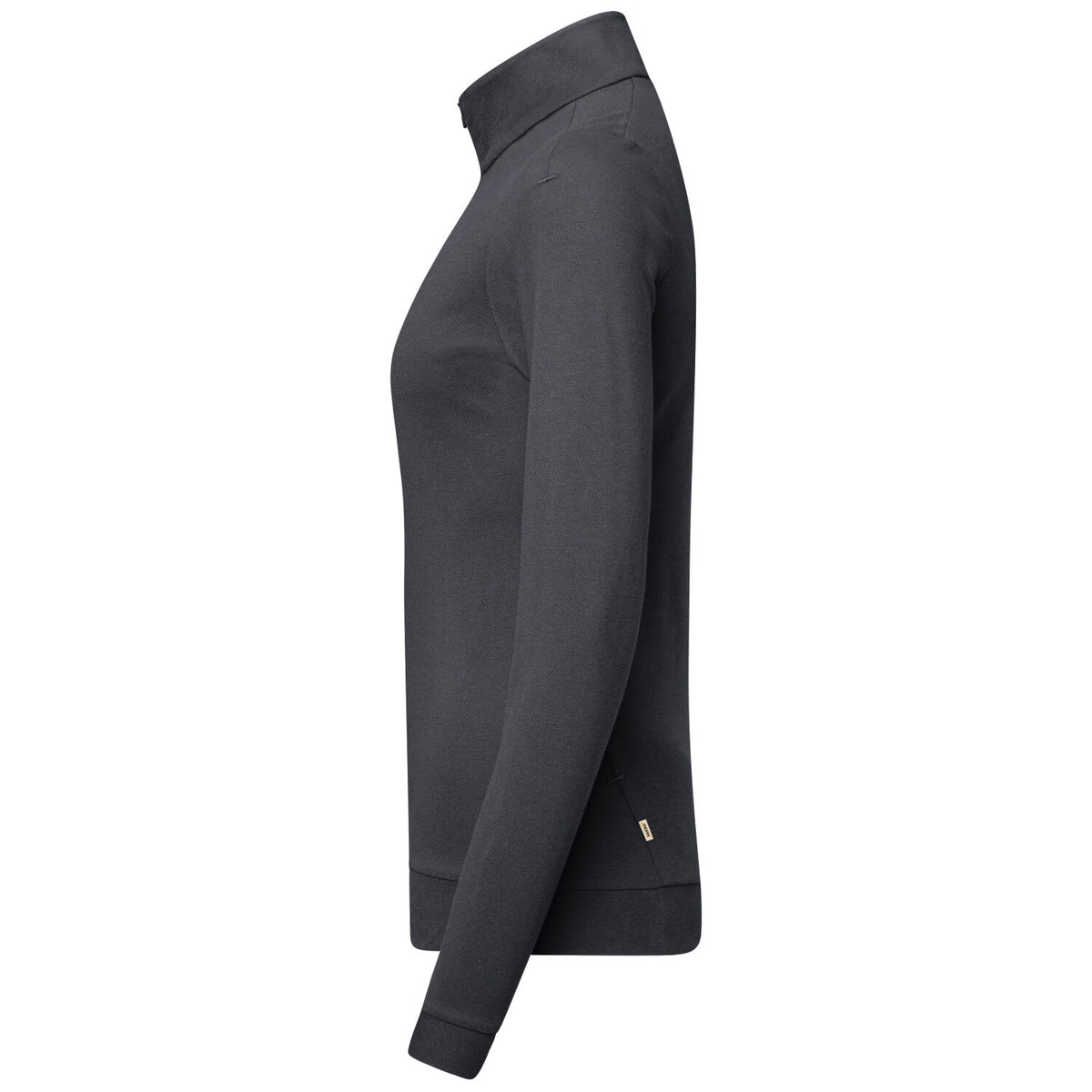 Hakro Damen 335 Langarm-Zip-Shirt Mikralinar – karbongrau