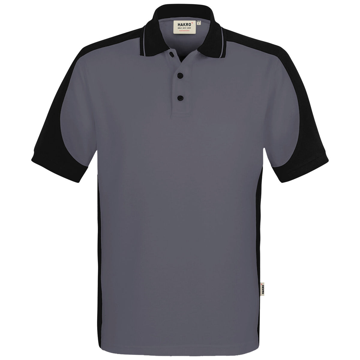 Hakro 539 Contrast Poloshirt Mikralinar ECO – anthrazit