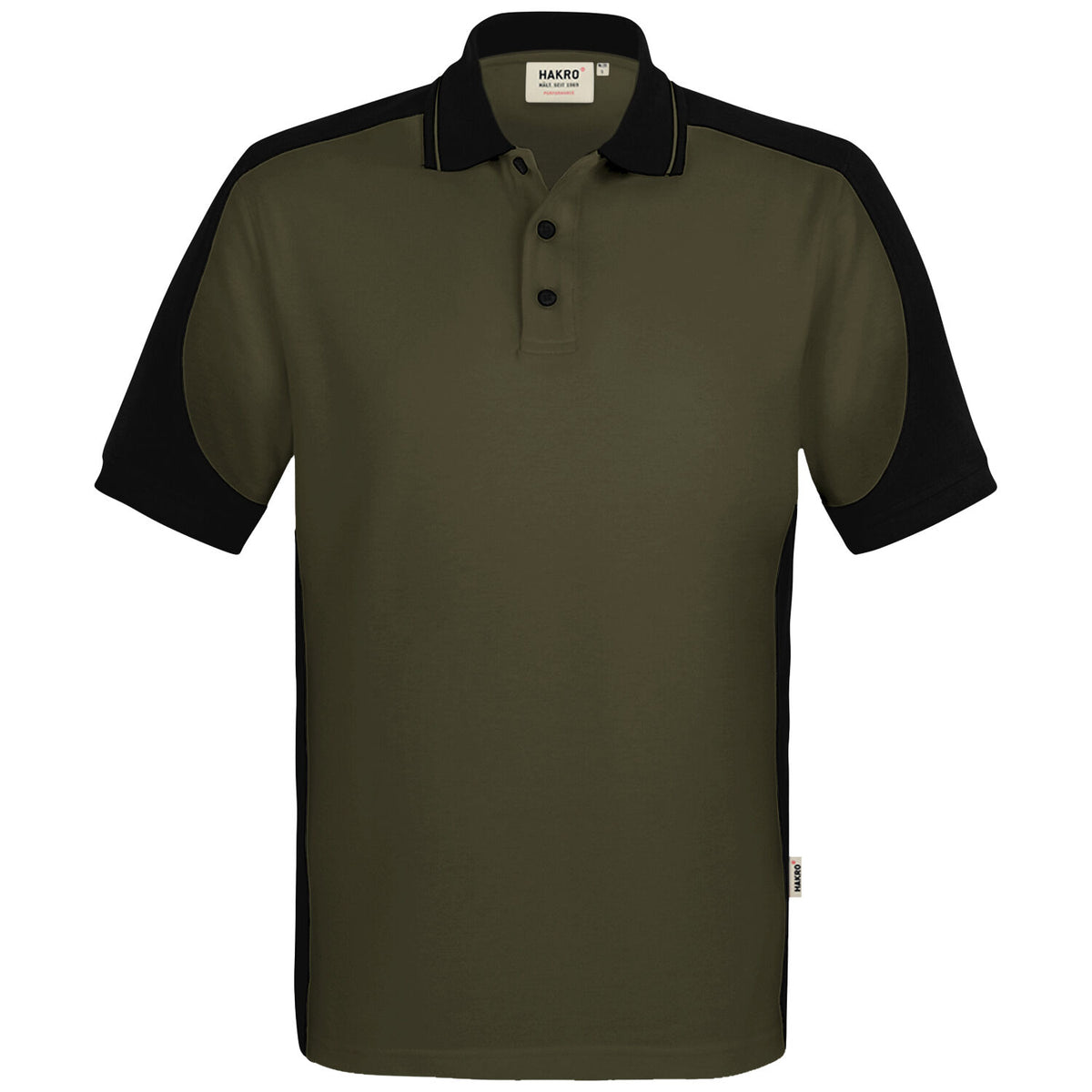 Hakro 539 Contrast Poloshirt Mikralinar ECO – olive