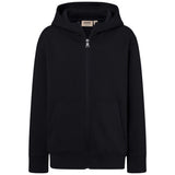 Hakro 565 Kinder Sweatjacke Bio-Baumwolle – schwarz