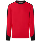 Hakro 549 Sweatshirt Contrast Mikralinar ECO – rot