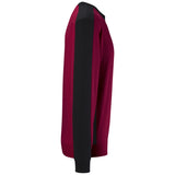 Hakro 549 Sweatshirt Contrast Mikralinar ECO – weinrot