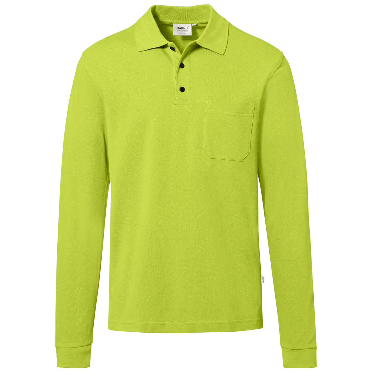 Hakro 817 Langarm Poloshirt Mikralinar ECO – kiwi