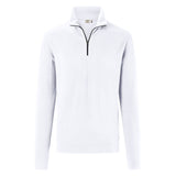 Hakro 535 Langarm-Zip-Shirt Mikralinar ECO – weiß