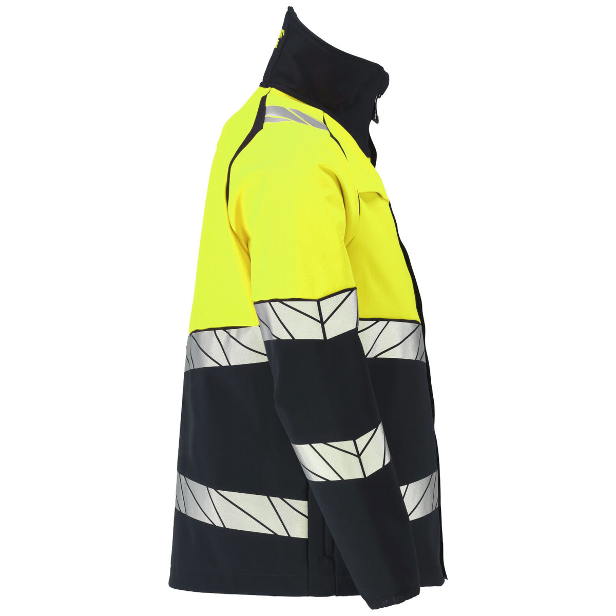 Mascot Accele. Safe Warnschutz-Softshelljacke – marine/leuchtgelb