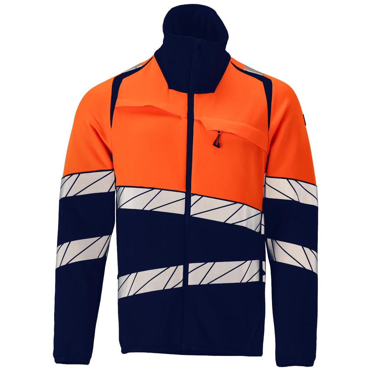 Mascot Accelerate Safe Warnschutz-Fleecejacke – marine/leuchtorange