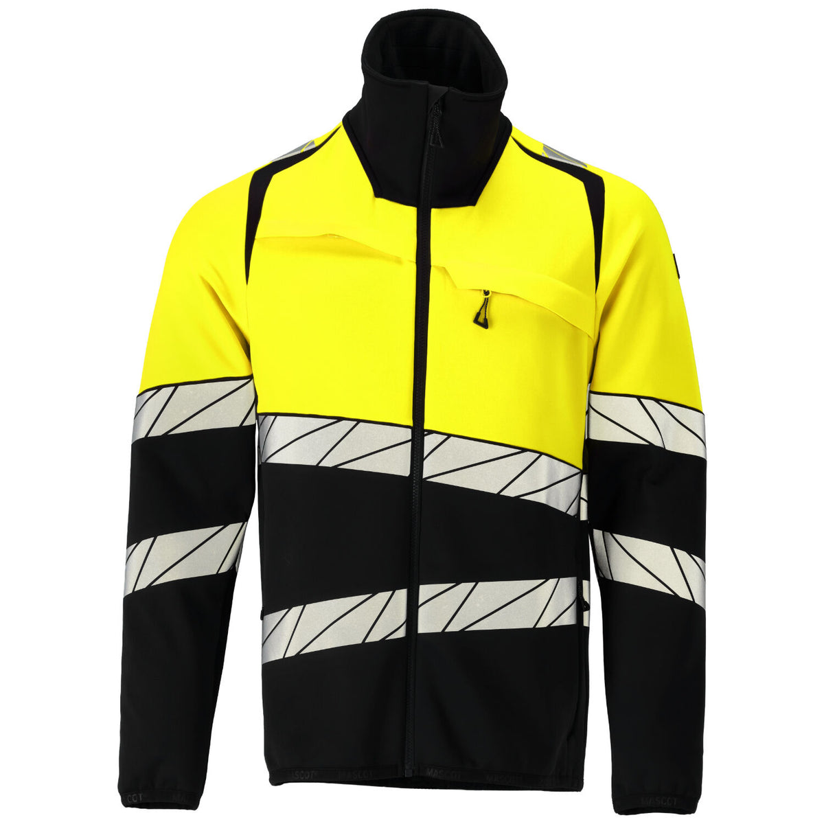 Mascot Accelerate Safe Warnschutz-Fleecejacke – schwarz/leuchtgelb