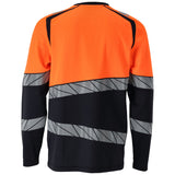 Mascot Accelerate Safe Warnschutz-Langarmshirt – marine/leuchtorange