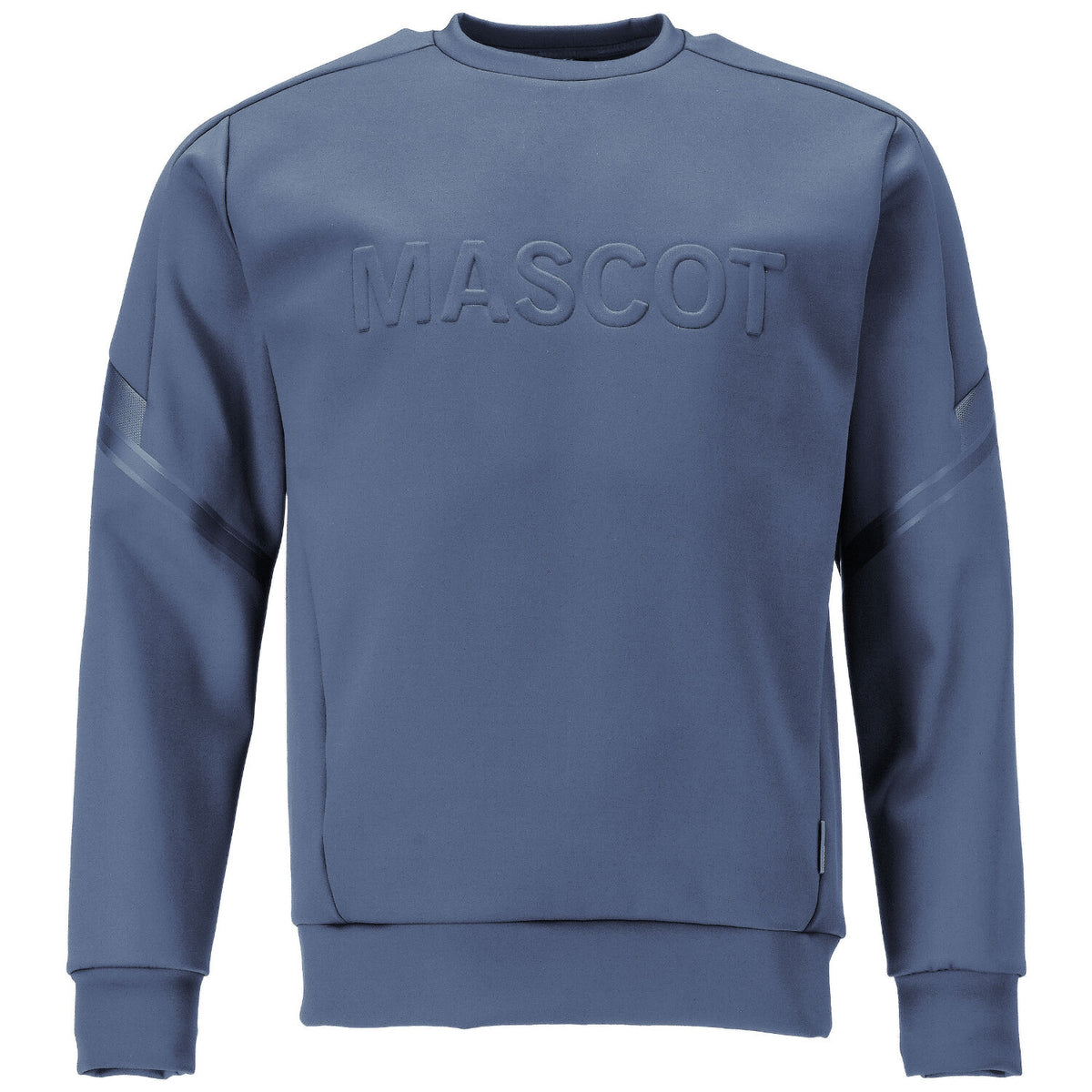 Mascot Customized Sweatshirt mit Logo – steinblau