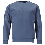 Mascot Customized Sweatshirt mit Logo – steinblau