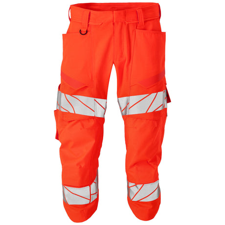 Mascot Ac Safe Warnschutz-Dreiviertel-Stretchhose – hi-vis rot