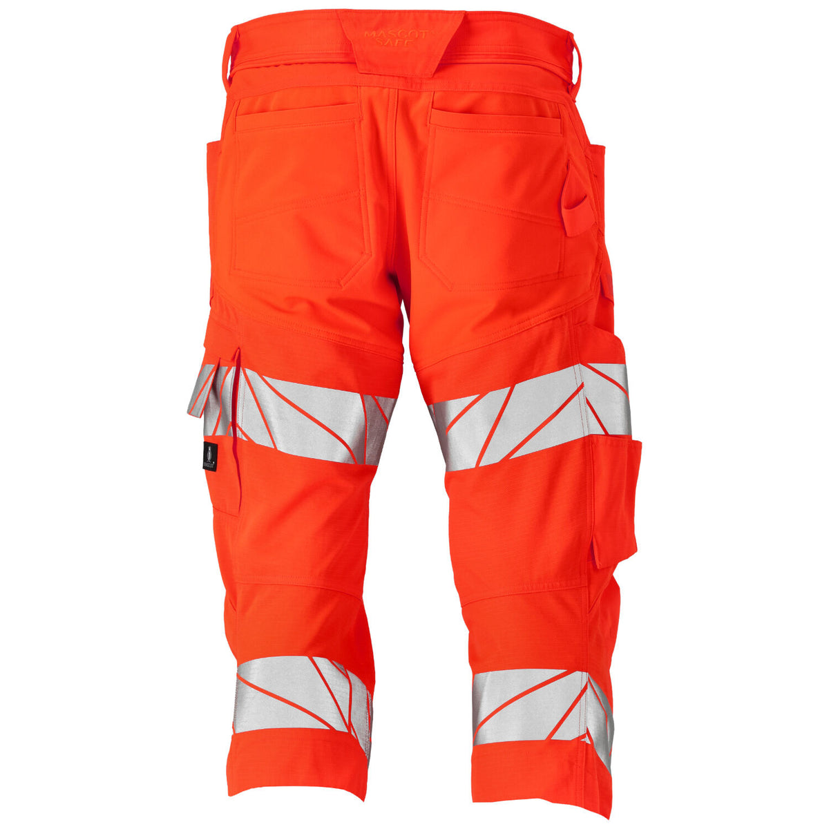 Mascot Ac Safe Warnschutz-Dreiviertel-Stretchhose – hi-vis rot