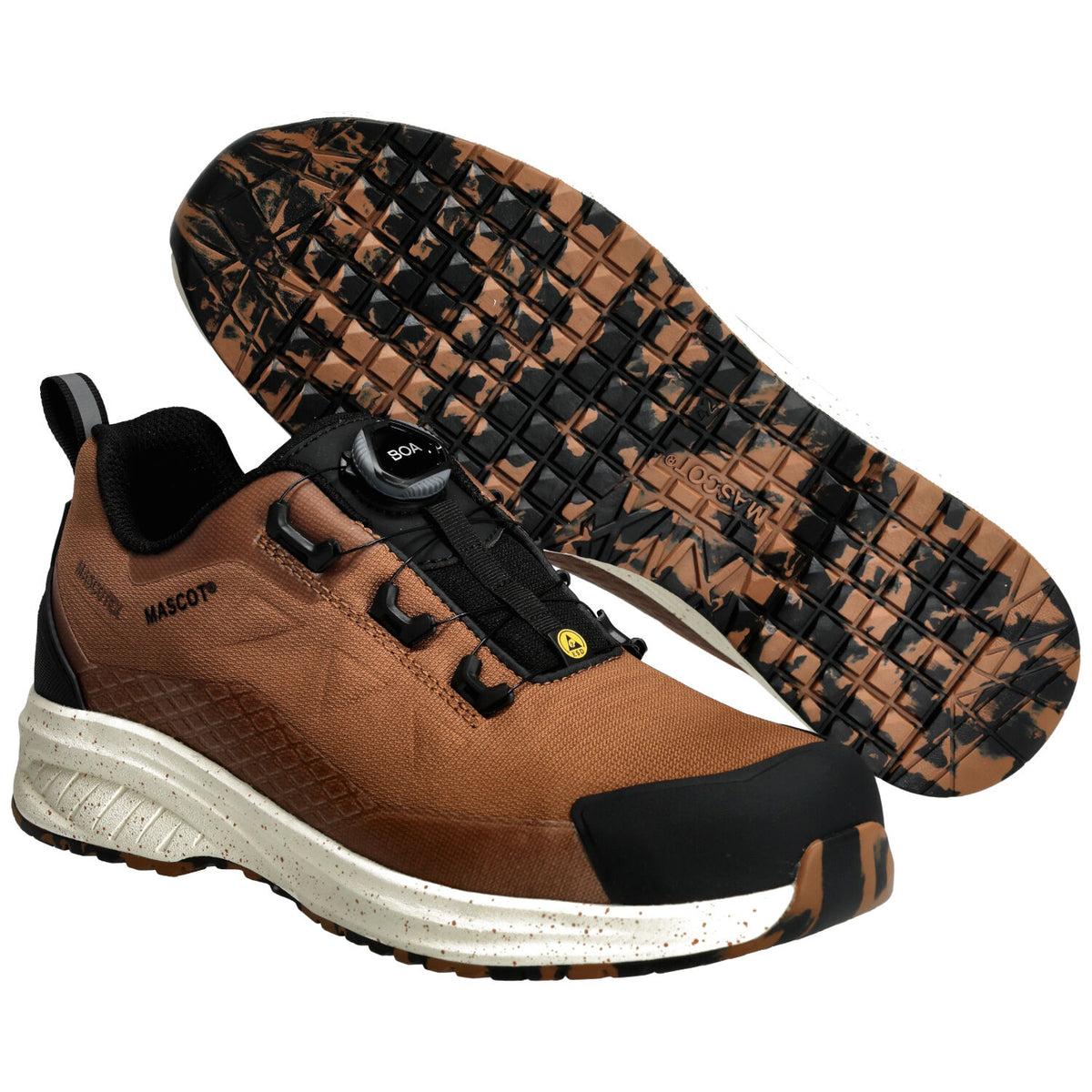 Mascot Cust. BOA S7S Sicherheitshalbschuhe braun – braun