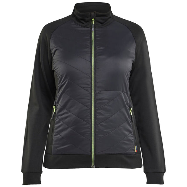 Blåkläder Damen 3419 Hybrid Sweater – schwarz/gelb