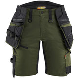 Blåkläder Damen 7175 Arbeitsshorts Striker – waldgrün/schwarz