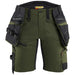 Blåkläder Damen 7175 Arbeitsshorts Striker – waldgrün/schwarz