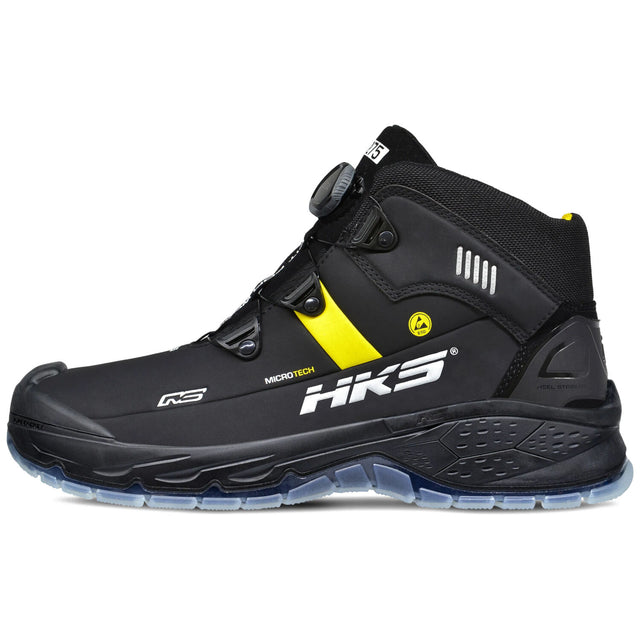 HKS RS 275 BOA S3 Sicherheitshochschuhe schwarz – schwarz