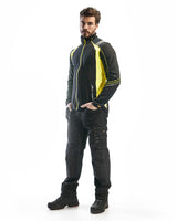Blåkläder 4993 Microfleece-Jacke – schwarz/gelb