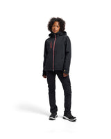 Blåkläder Damen Softshell Winterjacke – schwarz/rot