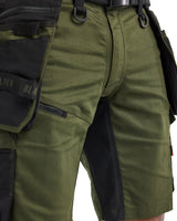 Blåkläder Striker Stretch Shorts – waldgrün/schwarz