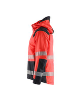 Blåkläder 4435 Warnschutz Regenjacke Kl. 3 – rot/schwarz