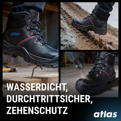 Atlas Anatomic Bau 500 UK EN ISO20345 S3 Sicherheitsschuhe