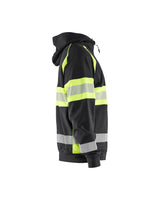 Blåkläder Kl. 1 3552 Warnschutz Kapuzen-Sweatjacke – schwarz/gelb