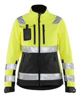 Blåkläder Damen 4902 Warnschutz Softshelljacke – gelb/schwarz