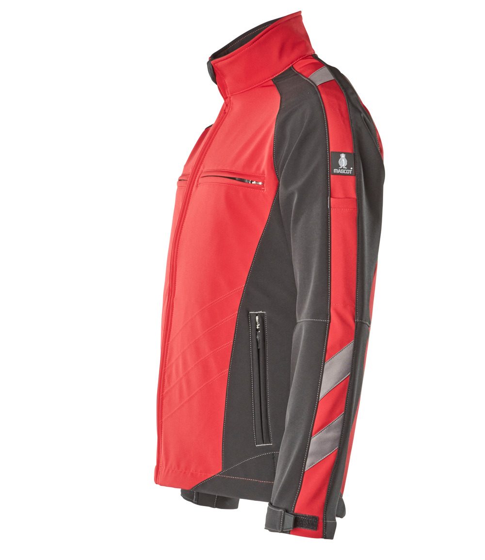 Mascot Dresden Unique zweifarbig Softshelljacke – rot/schwarz