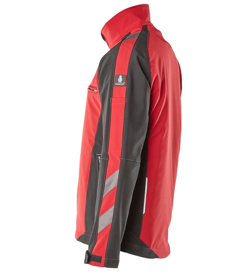 Mascot Dresden Unique zweifarbig Softshelljacke – rot/schwarz