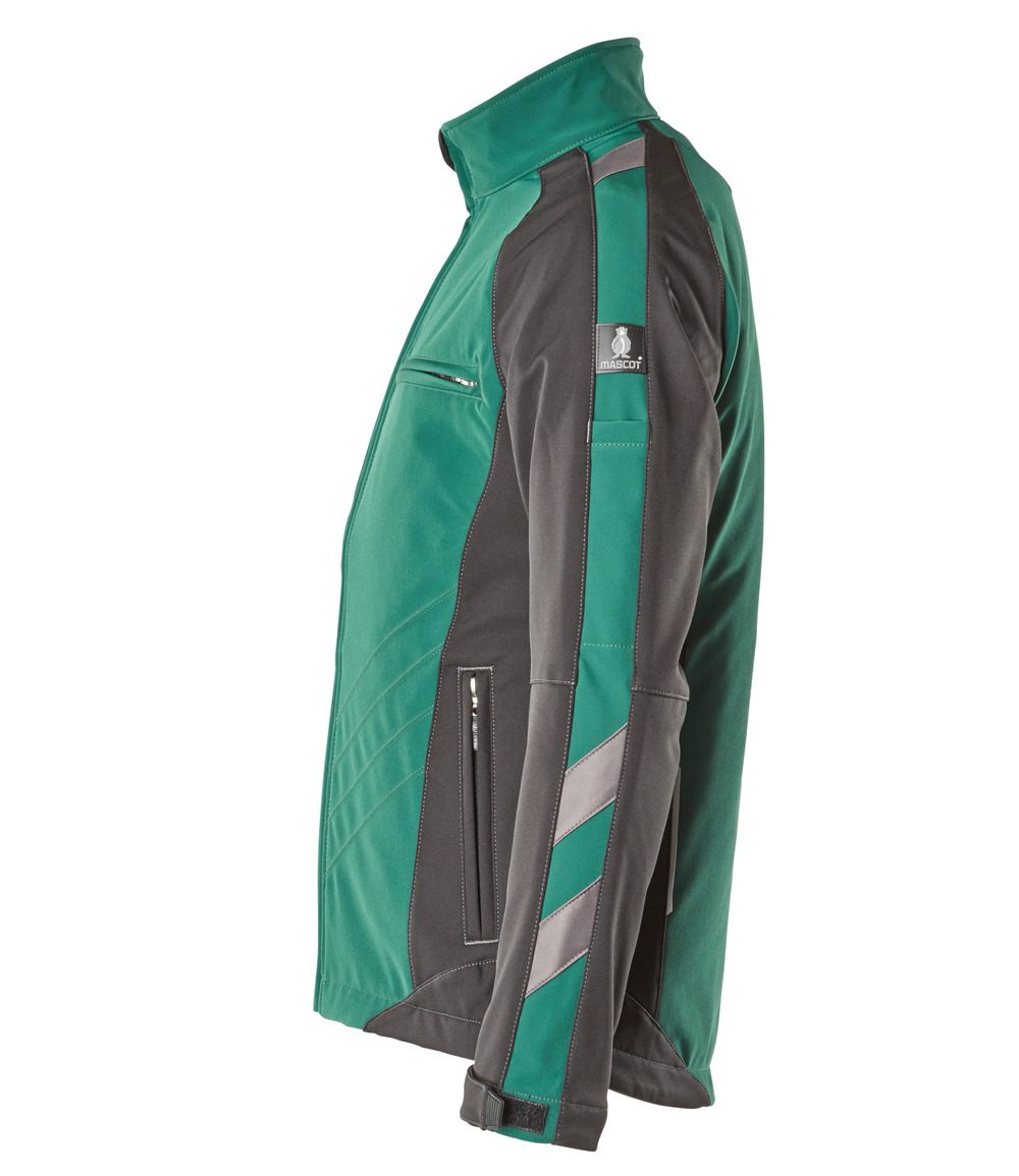 Mascot Dresden Unique zweifarbig Softshelljacke – grün/schwarz