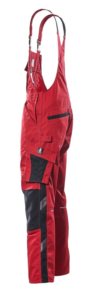 Mascot Augsburg Unique Latzhose – rot/schwarz