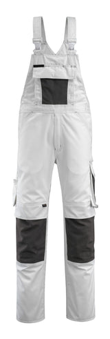 Mascot Augsburg Unique Latzhose – weiß/dunkelanthrazit