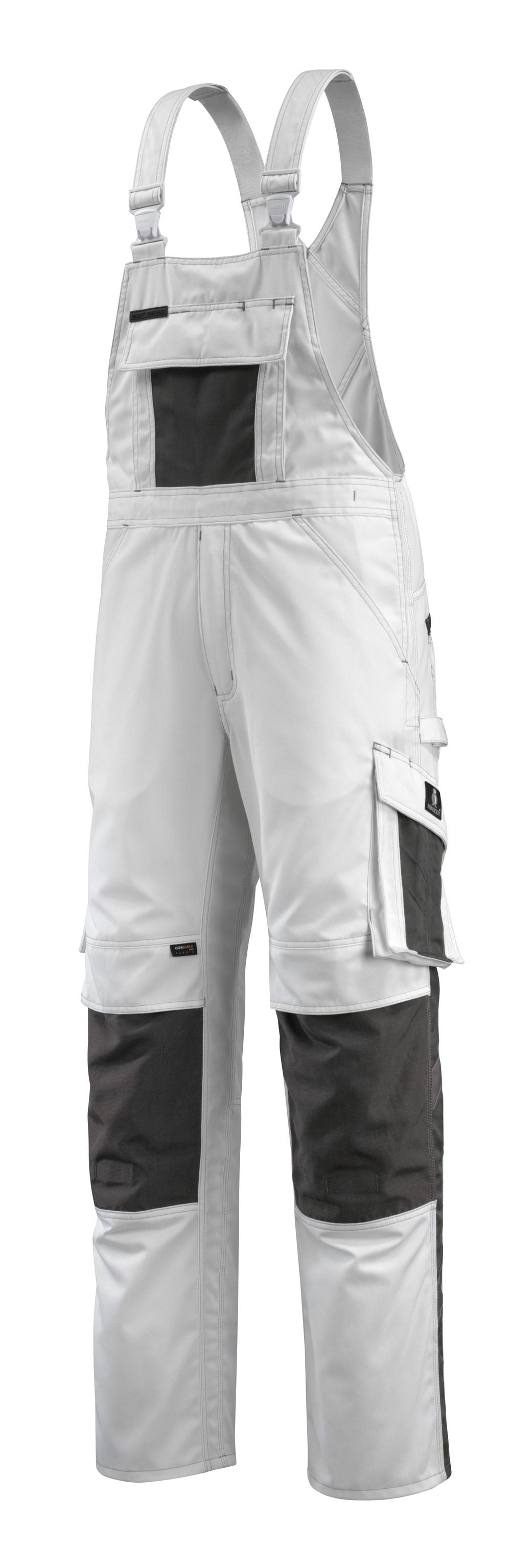 Mascot Augsburg Unique Latzhose – weiß/dunkelanthrazit