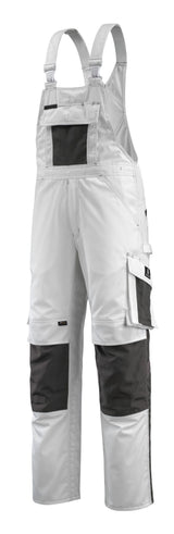 Mascot Augsburg Unique Latzhose – weiß/dunkelanthrazit