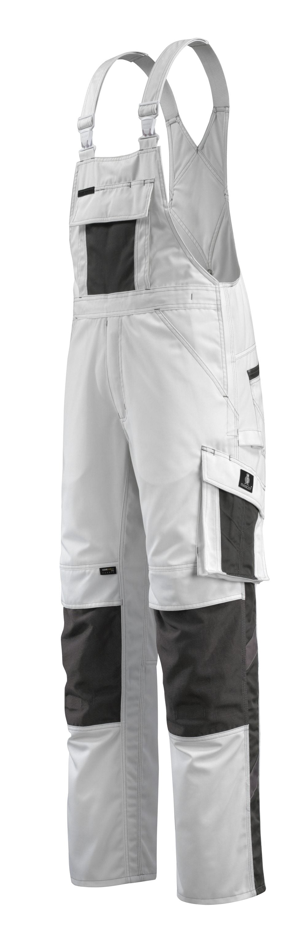 Mascot Augsburg Unique Latzhose – weiß/dunkelanthrazit