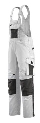 Mascot Augsburg Unique Latzhose – weiß/dunkelanthrazit