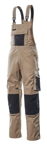 Mascot Augsburg Unique Latzhose – hellkhaki/schwarz