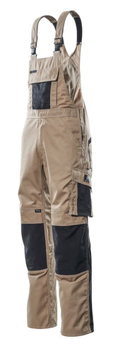 Mascot Augsburg Unique Latzhose – hellkhaki/schwarz