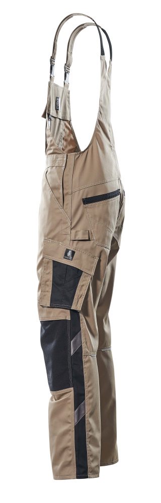 Mascot Augsburg Unique Latzhose – hellkhaki/schwarz