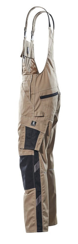 Mascot Augsburg Unique Latzhose – hellkhaki/schwarz