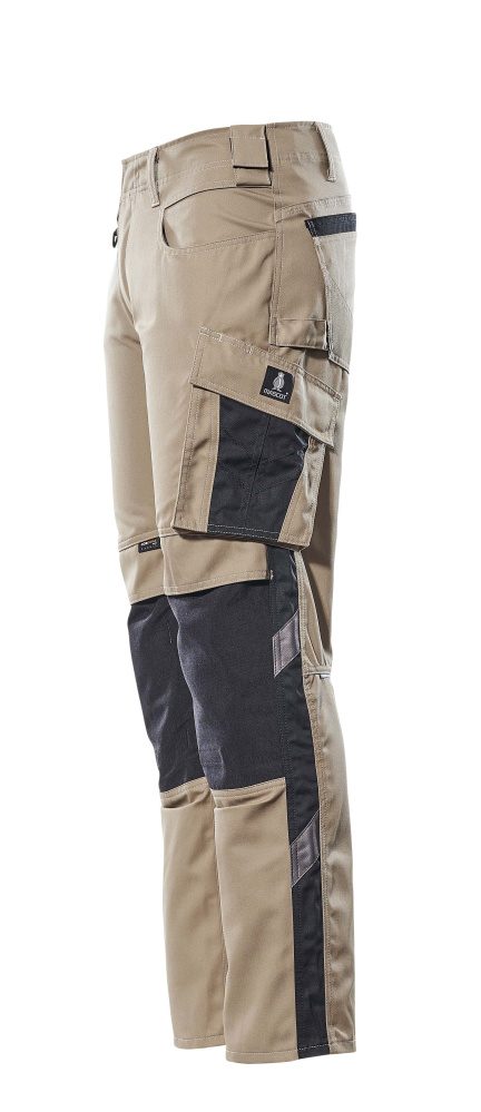 Mascot Mannheim Unique mehrfarbig Arbeitshose – hellkhaki/schwarz