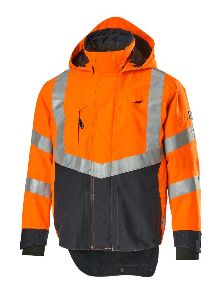 Mascot Harlow Safe Supreme zweif Warnschutzjacke – orange/schwarzblau