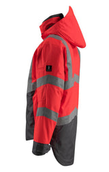 Mascot Harlow Safe Supreme zweif Warnschutzjacke – rot/anthrazit