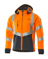 Mascot Blackpool zweifarbig WarnSoftshelljacke – orange/schwarzblau